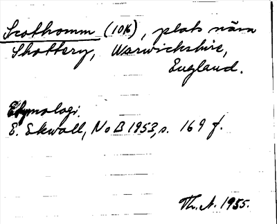 Bild på arkivkortet för arkivposten Scothomm