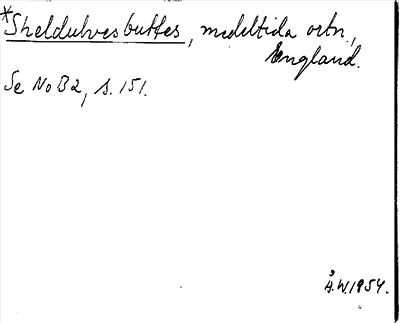 Bild på arkivkortet för arkivposten Sheldulvesbuttes