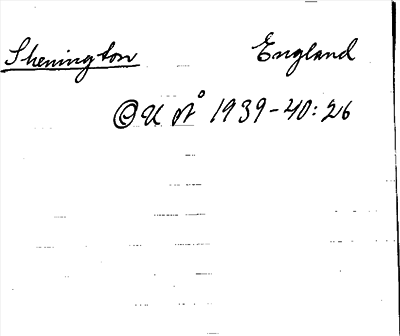 Bild på arkivkortet för arkivposten Shenington