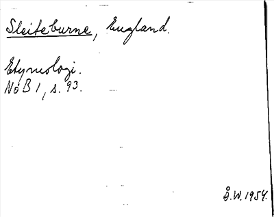 Bild på arkivkortet för arkivposten Sleiteburne