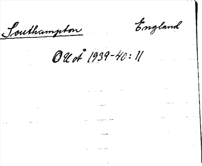 Bild på arkivkortet för arkivposten Southampton