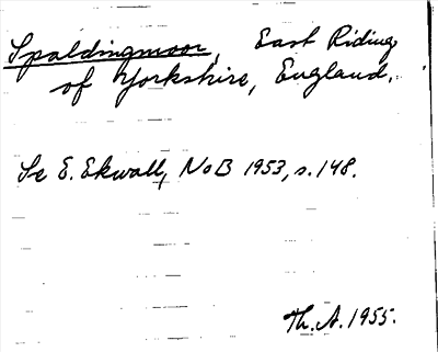 Bild på arkivkortet för arkivposten Spaldingmoor