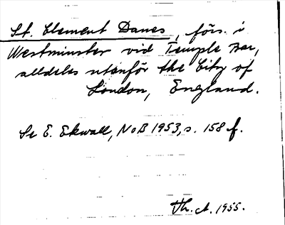 Bild på arkivkortet för arkivposten St. Clement Danes