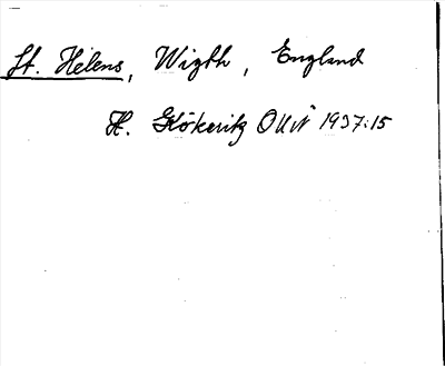 Bild på arkivkortet för arkivposten St. Helens