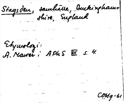 Bild på arkivkortet för arkivposten Stagsden