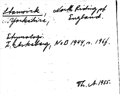 Bild på arkivkortet för arkivposten Stanwick