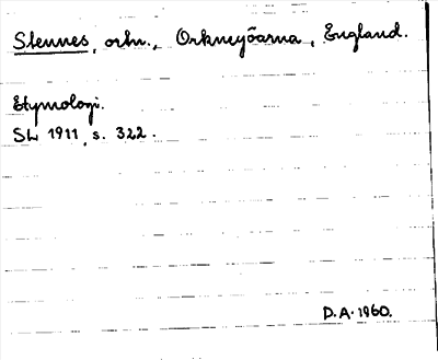 Bild på arkivkortet för arkivposten Stennes