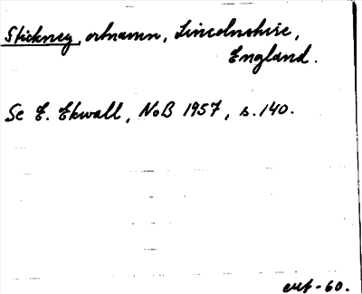 Bild på arkivkortet för arkivposten Stickney