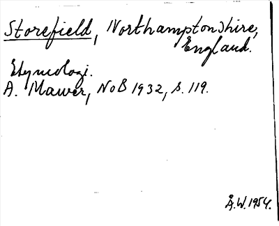 Bild på arkivkortet för arkivposten Storefield