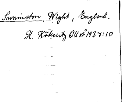 Bild på arkivkortet för arkivposten Swainston