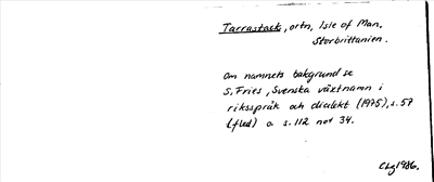 Bild på arkivkortet för arkivposten Tarrastack