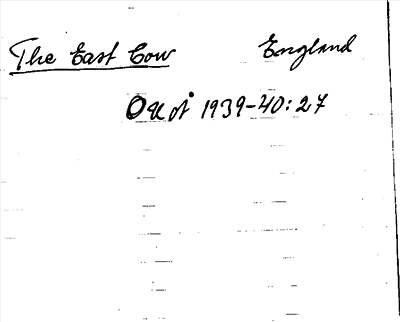 Bild på arkivkortet för arkivposten The East Cow