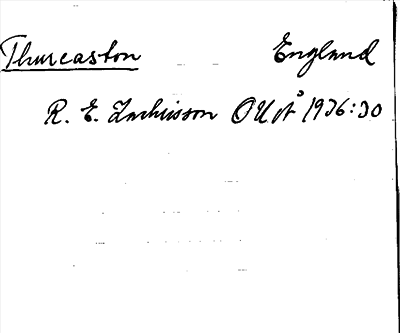 Bild på arkivkortet för arkivposten Thureaston
