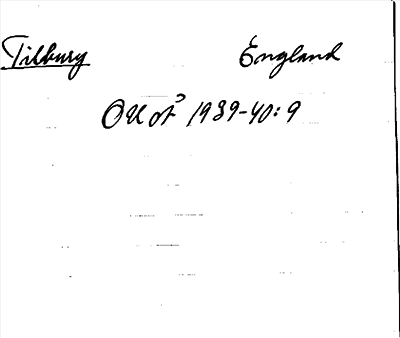 Bild på arkivkortet för arkivposten Tilbury