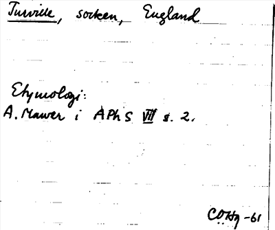 Bild på arkivkortet för arkivposten Turville