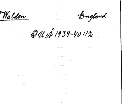 Bild på arkivkortet för arkivposten Walden