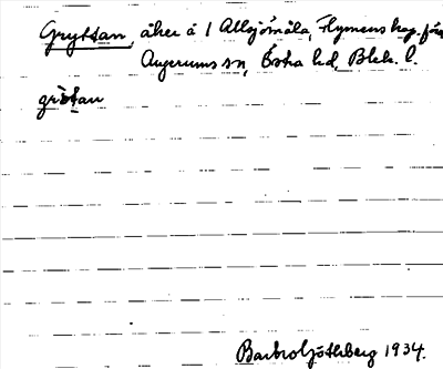 Bild på arkivkortet för arkivposten Gryttan