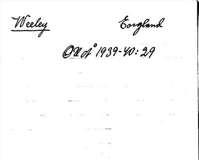 Bild på arkivkortet för arkivposten Weeley