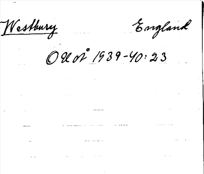 Bild på arkivkortet för arkivposten Westbury