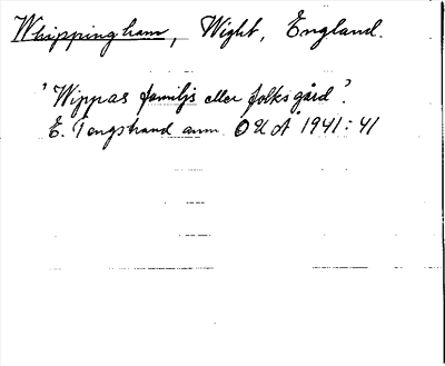 Bild på arkivkortet för arkivposten Whippingham