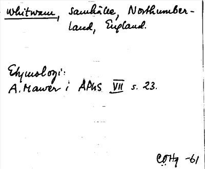 Bild på arkivkortet för arkivposten Whitwam