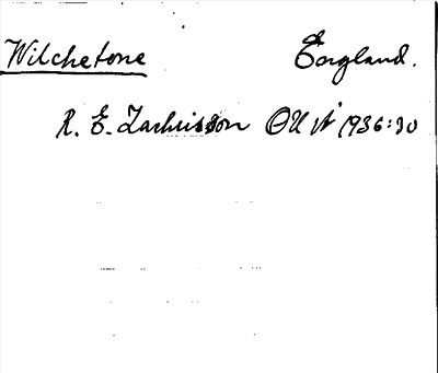 Bild på arkivkortet för arkivposten Wilchetone
