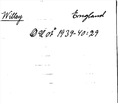 Bild på arkivkortet för arkivposten Willey