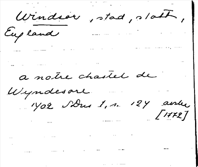Bild på arkivkortet för arkivposten Windsor