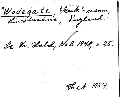 Bild på arkivkortet för arkivposten Wodegate