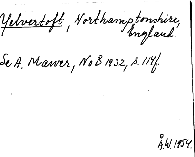 Bild på arkivkortet för arkivposten Yelvertoft