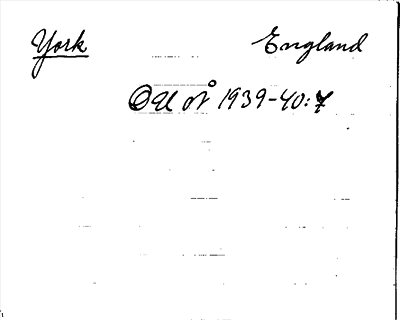 Bild på arkivkortet för arkivposten York