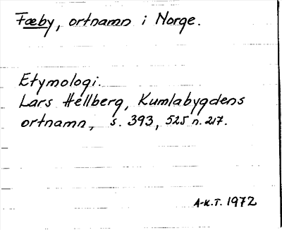 Bild på arkivkortet för arkivposten Fæby