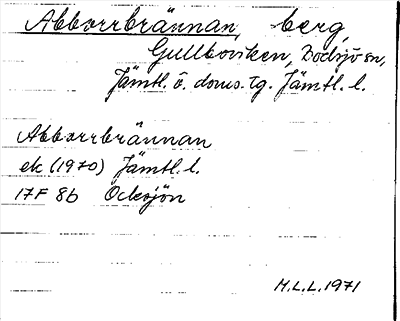 Bild på arkivkortet för arkivposten Abborrbrännan