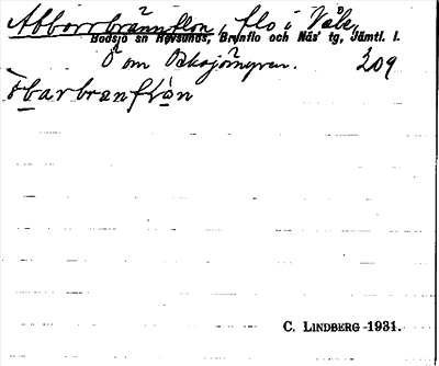 Bild på arkivkortet för arkivposten Abborrbrännflon
