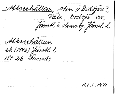 Bild på arkivkortet för arkivposten Abborrhällan