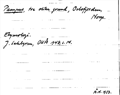 Bild på arkivkortet för arkivposten Pampus
