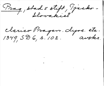 Bild på arkivkortet för arkivposten Prag