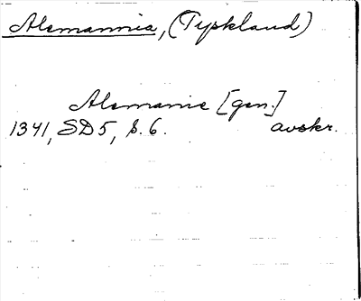 Bild på arkivkortet för arkivposten Alemannia