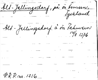 Bild på arkivkortet för arkivposten Alt-Jellingsdorf