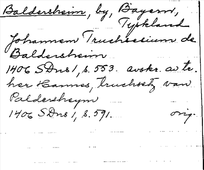 Bild på arkivkortet för arkivposten Badersheim