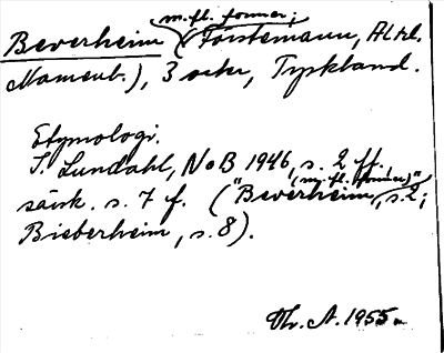 Bild på arkivkortet för arkivposten Beverheim