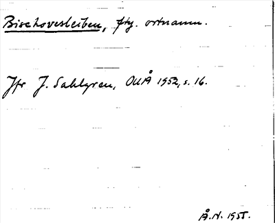 Bild på arkivkortet för arkivposten Bischovesleiben