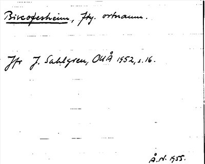 Bild på arkivkortet för arkivposten Biscofesheim