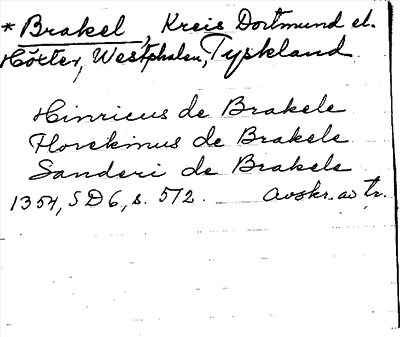 Bild på arkivkortet för arkivposten Brakel