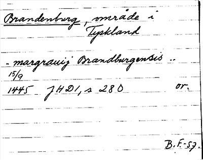 Bild på arkivkortet för arkivposten Brandenburg