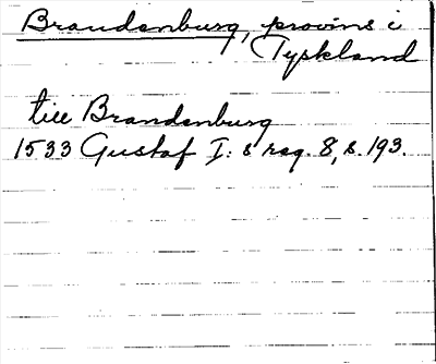 Bild på arkivkortet för arkivposten Brandenburg