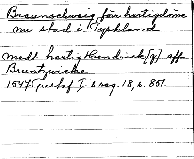 Bild på arkivkortet för arkivposten Braunschweig