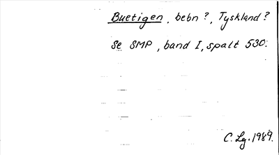 Bild på arkivkortet för arkivposten Buetigen