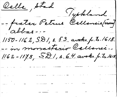 Bild på arkivkortet för arkivposten Celle