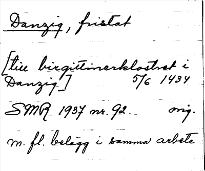 Bild på arkivkortet för arkivposten Danzig